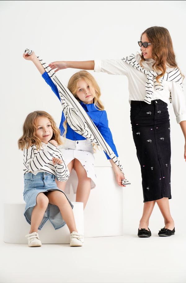 Tommy Skirt with shirt and T-shirt